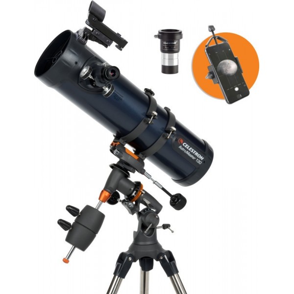 Celestron - Astromaster Reflector 130EQ with phoneadapter and T2-Barlow #1192769