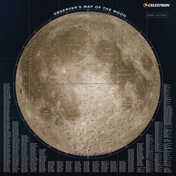 Celestron - Moon Map #1218883