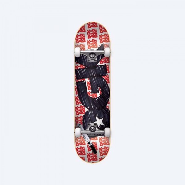 DGK Complete Skateboard Scribble 7.25' - Red/Black 