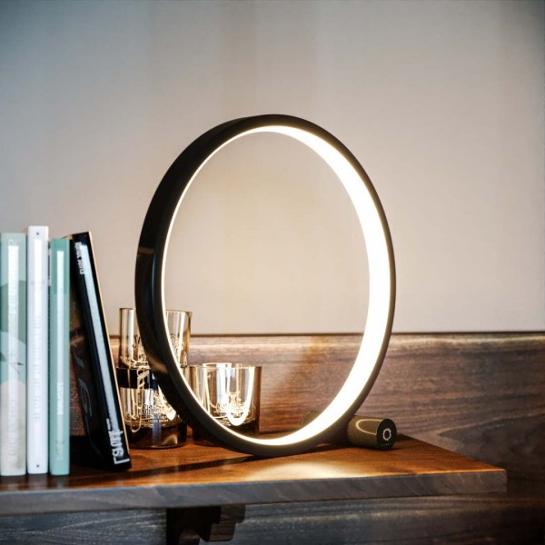 Designnest Round Table Lamp |Heng| Touch Σφαιρική - Μαύρο #DH1386/RDTC25