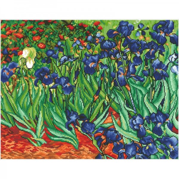 Ψηφιδωτό Diamond Dotz - Irises (Van Gogh) DD13.007