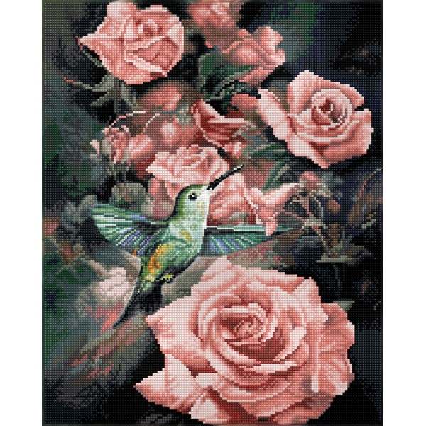 Ψηφιδωτό Diamond Dotz - Roses & Hummingbird #DD21.010