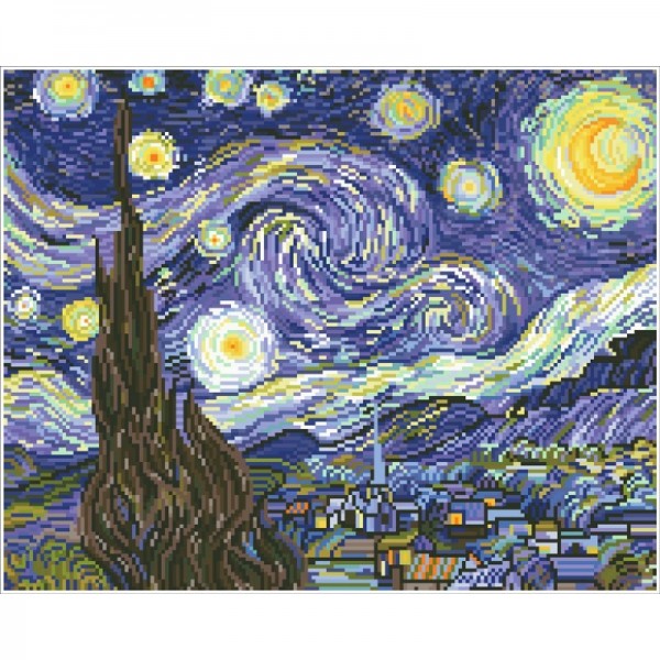 Ψηφιδωτό Diamond Dotz - Starry Night (Van Gogh) DD9.001