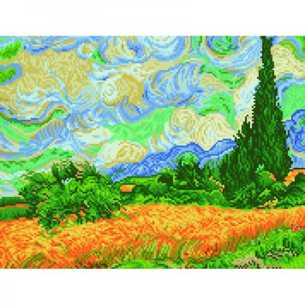 Ψηφιδωτό Diamond Dotz - Wheat Fields(Van Gogh) DD9.024