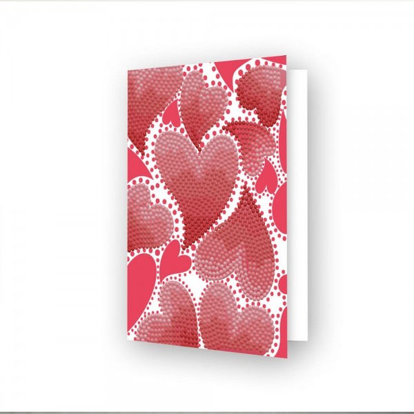 Diamond Dotz - Diamond Dotz Greeting Card Hearts Swirl DDG.032