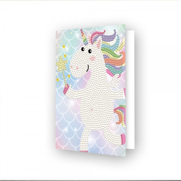 Diamond Dotz - Diamond Dotz Greeting Card Unicorn Wish DDG.034