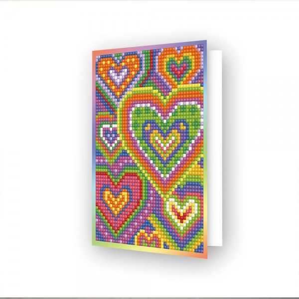 Diamond Dotz - Diamond Dotz Greeting Card Heart Mosaic DDG.037