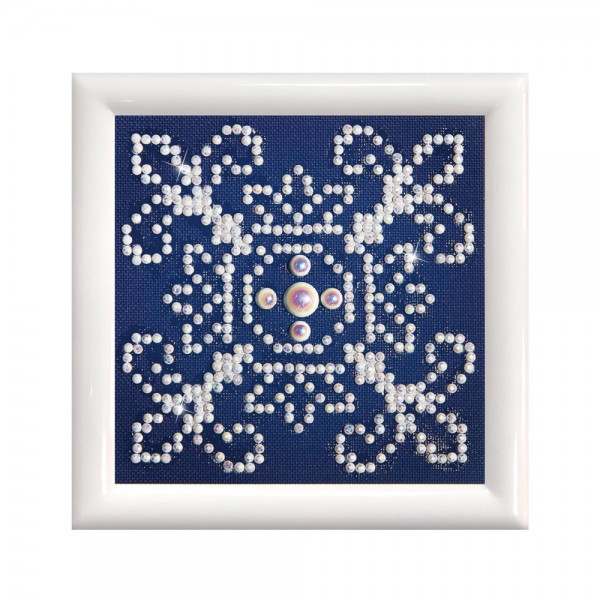 Ψηφιδωτό Diamond Dotz -  White In Blue (με κορνίζα) DD1.003F