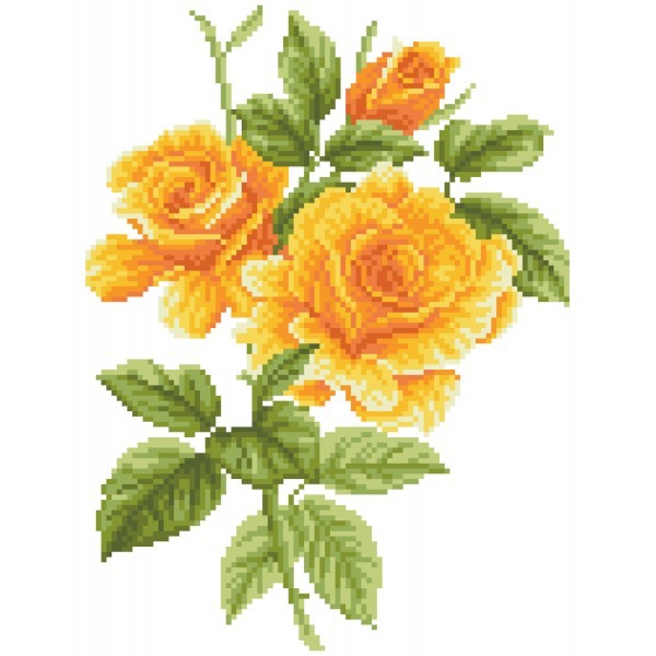 Ψηφιδωτό Diamond Dotz - Yellow Rose Bouquet DD6.008