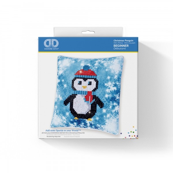 Ψηφιδωτό Mini Pillow Diamond Dotz - Christmas Penguin DDP2.023