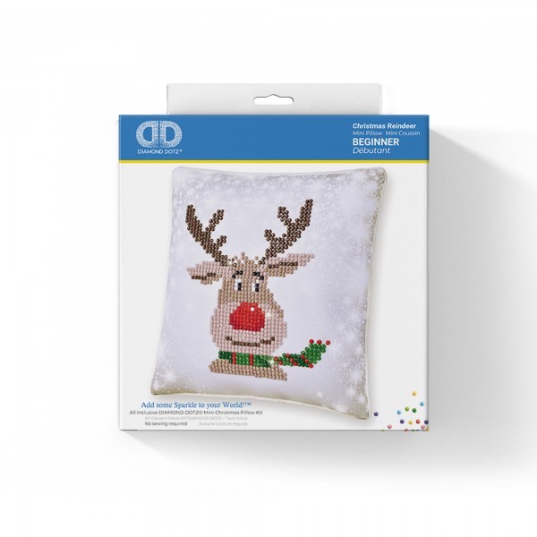 Ψηφιδωτό Mini Pillow Diamond Dotz - Christmas Reindeer DDP2.028