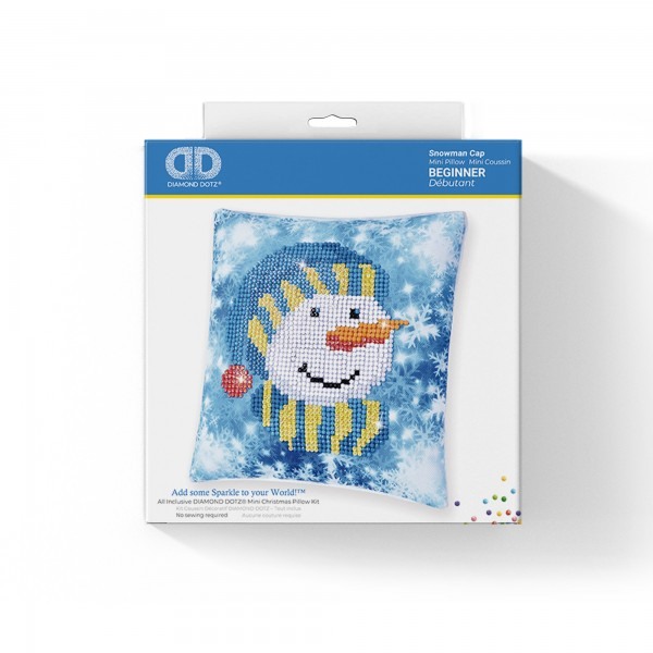 Ψηφιδωτό Mini Pillow Diamond Dotz - Snowman Cap DDP2.034