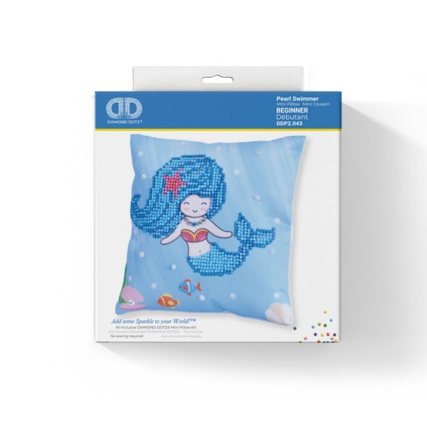 Ψηφιδωτό Mini Pillow Diamond Dotz - Pearl Swimmer DDP2.043