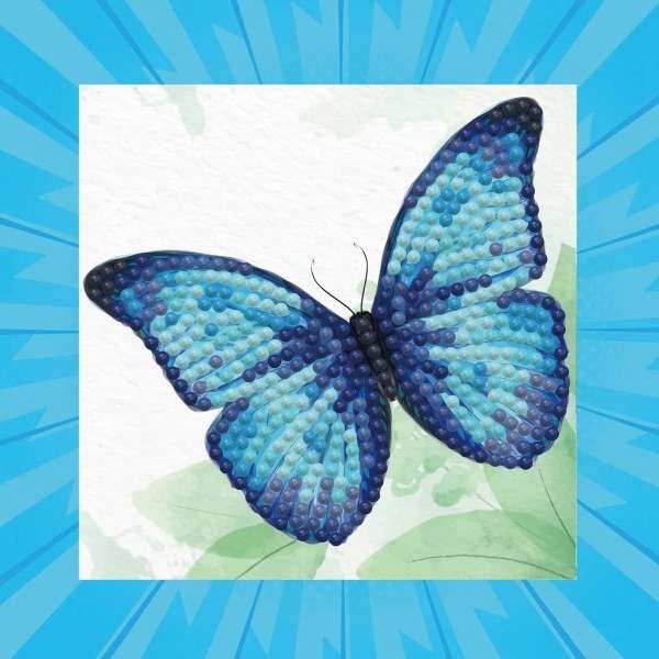 Diamond Dotz - Blue Butterfly Standing Card #DTZ5.004