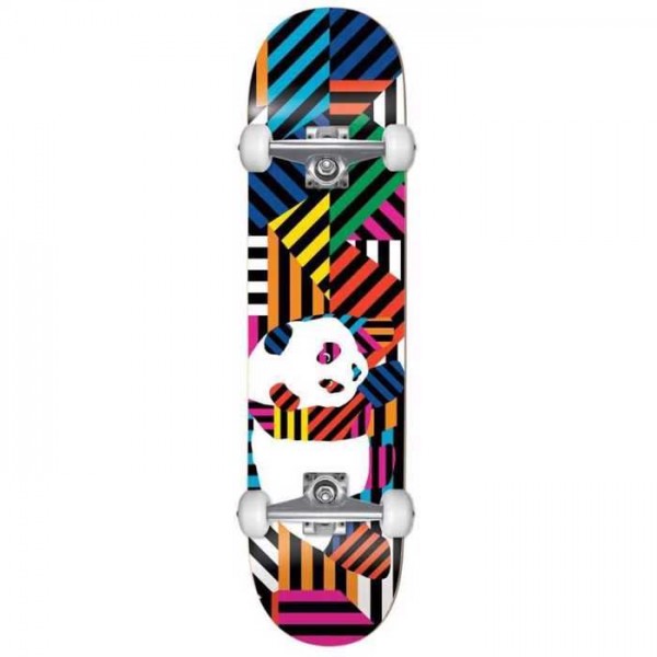 ENJOI Panda Stripes Resin Complete Skateboard 7.75' - Multi 