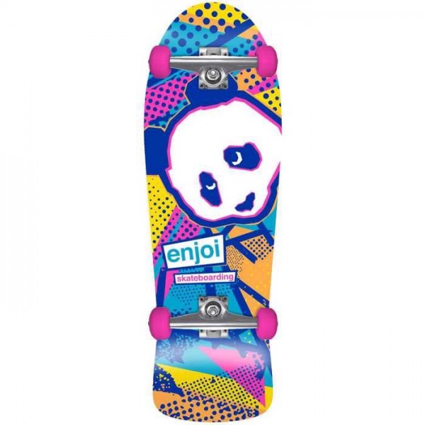 ENJOI 1985 Called Resin Premium Cruiser Complete Skateboard 30' - Multi Blue 