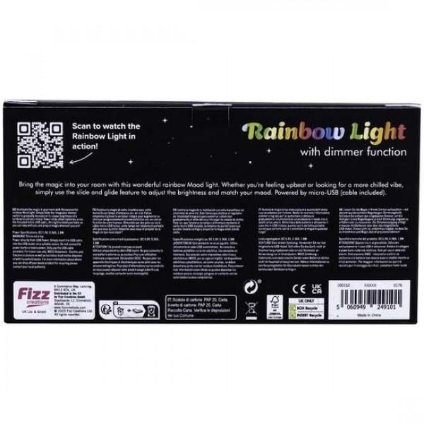 Fizz Διακοσμητικό Φωτιστικό Rainbow Dimmer Light 100152