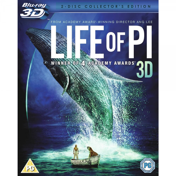 The Life of Pi  3D (2 Blu-ray DVD Used) #52617BD