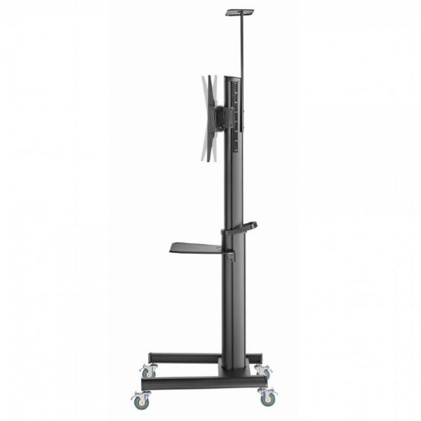 GEMBIRD ALUMINUM TV FLOOR STAND WITH CASTER WHEELS 37′-70′ BLACK