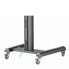 GEMBIRD ALUMINUM TV FLOOR STAND WITH CASTER WHEELS 37′-70′ BLACK