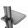 GEMBIRD ALUMINUM TV FLOOR STAND WITH CASTER WHEELS 37′-70′ BLACK