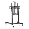 GEMBIRD MOTORIZED HEIGHT ADJUSTABLE TV FLOOR STAND WITH CASTER WHEELS AND REMOTE CONTROL 55'-100'