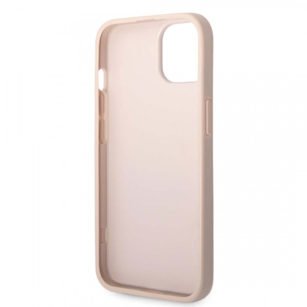 Guess “4G Logo Collection” Hard Case PU Leather Θήκη προστασίας από δερματίνη – iPhone 14 Plus (Ροζ) #GUHCP14M4GMGPI