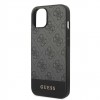 Guess “4G Logo Collection” Printed Stripe Θήκη προστασίας από δερματίνη – iPhone 14 Plus (Γκρι) #GUHCP14MG4GLGR