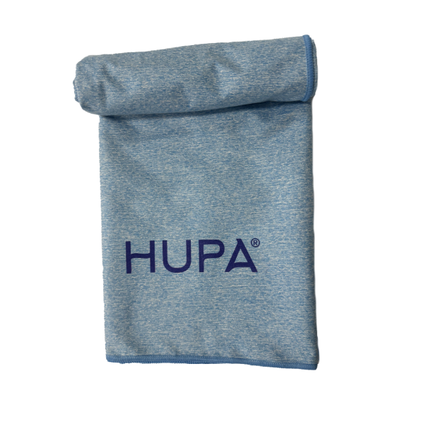 HUPA Towel FIZZY Suede Melange 200gsm & carry bag Blue