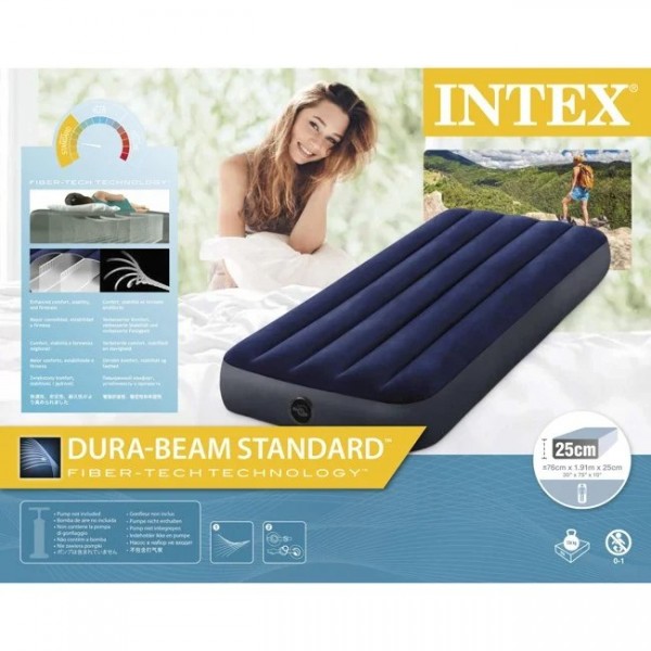 INTEX - Jr. Twin Dura-Beam Series Classic Downy Airbed #64756