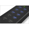 ICY BOX 7-PORT USB 3.2 HUB WITH 1xQC3.0 & 2xFAST CHARGE PORTS