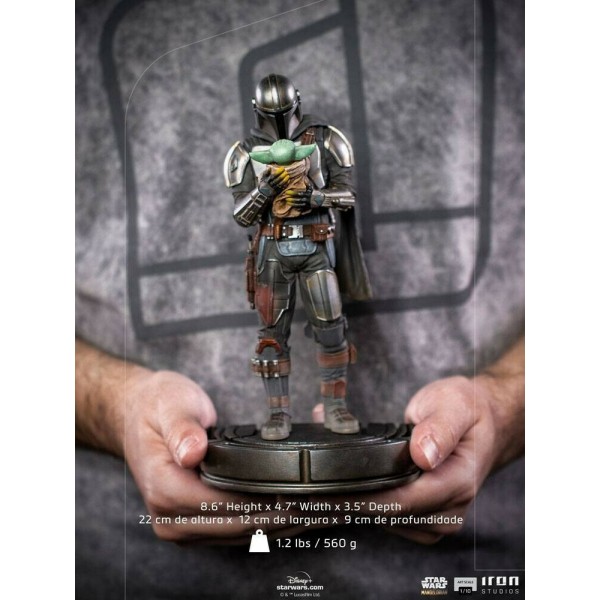 Iron Studios Star Wars - The Mandalorian and Grogu Art Scale 1/10 22 εκ. #1212030