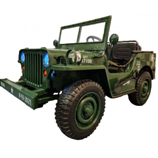 Παιδικό Αυτοκίνητο Official Licensed Jeep Willys 24V Πράσινο