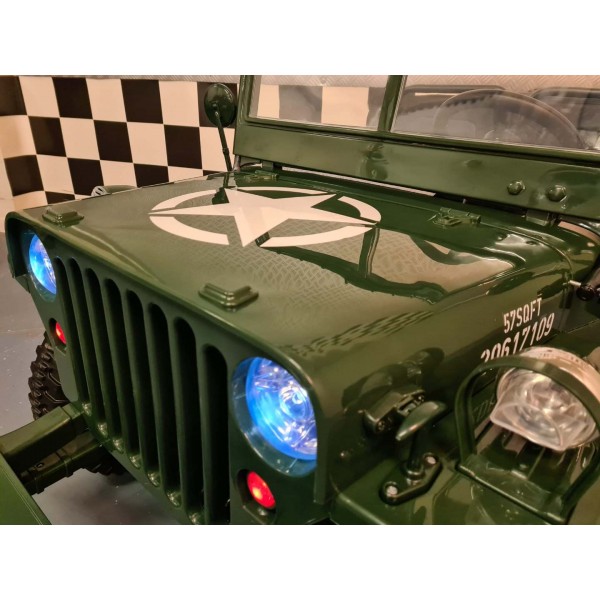 Παιδικό Αυτοκίνητο Official Licensed Jeep Willys 24V Πράσινο