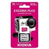 KIOXIA 4K MICRO SD 512GB EXCERIA PLUS UHS I U3 WITH ADAPTER M303