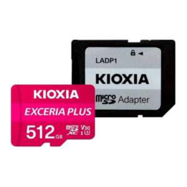 KIOXIA 4K MICRO SD 512GB EXCERIA PLUS UHS I U3 WITH ADAPTER M303