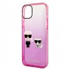 Karl Lagerfeld “Karl & Choupette” Back Cover Case Διάφανη Θήκη προστασίας από Liquid Silicone – iPhone 14 Plus (Pink) #KLHCP14MTGKCP