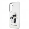 Karl Lagerfeld Transpared Case Karl+Choupette- Θήκη προστασίας απο σιλικόνη -Samsung Galaxy S23 S911 (Clear/Glitter) #KLHCS23SHNKCTGT