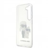 Karl Lagerfeld Transpared Case Karl+Choupette- Θήκη προστασίας απο σιλικόνη -Samsung Galaxy S23 S911 (Clear/Glitter) #KLHCS23SHNKCTGT