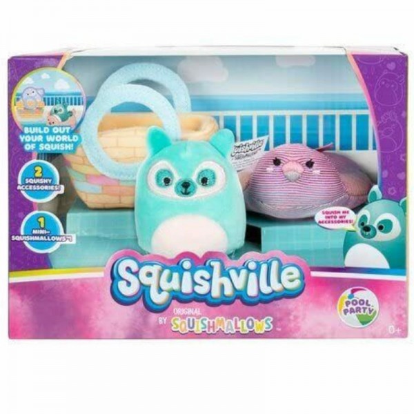 Λούτρινο Squishmallows Squishville  Pool Party #1184830