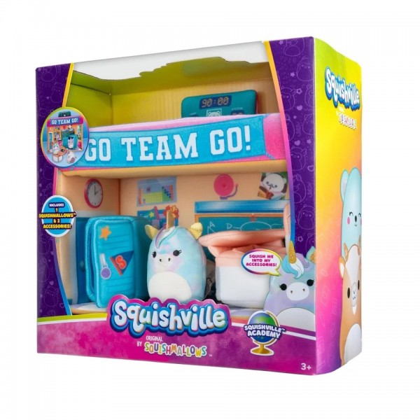 Λούτρινο Squishmallows Squishville  Play Scene Squishville Academy #1215248