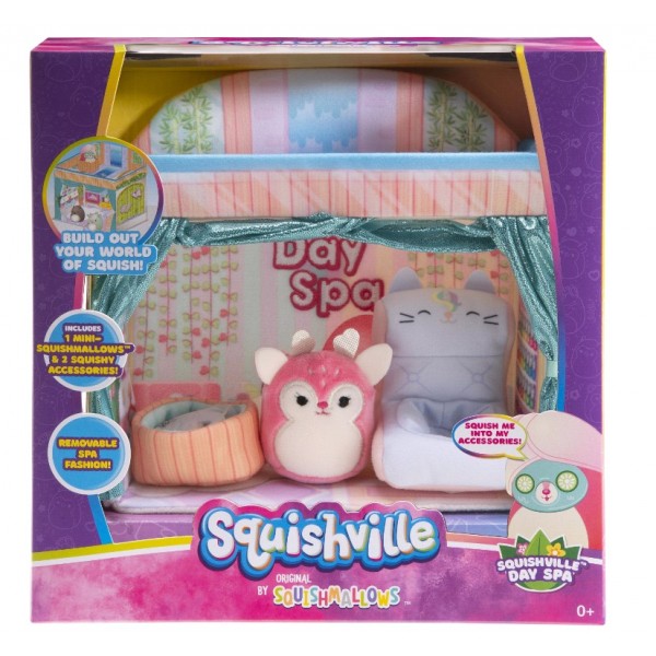 Λούτρινο Squishmallows Squishville  Play Set Salon #1183768