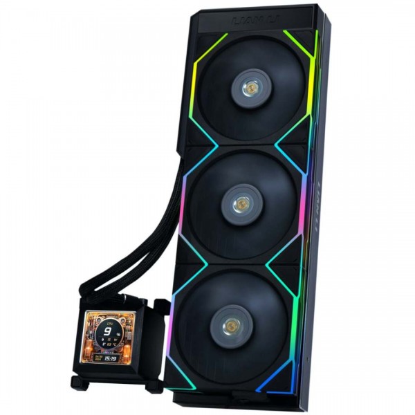 Lian Li HydroShift LCD 360 TL fan Black  - AIO GPU Liquid Cooler  with TL LCD Fans