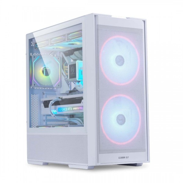 Lian Li LANCOOL 206 White - ATX PC Case w. 2 x front 160 PWM fans (ARGB)