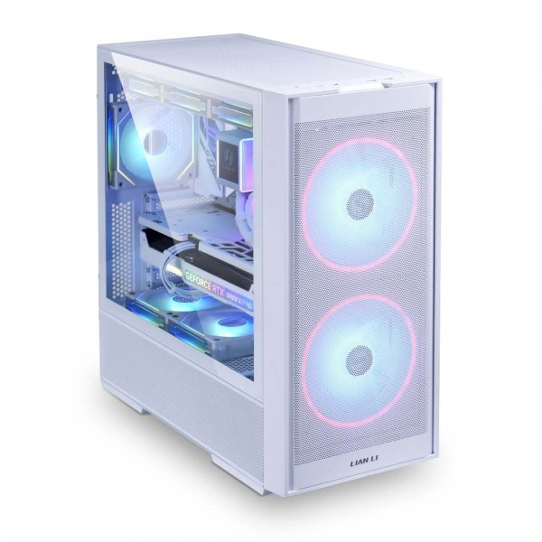 Lian Li LANCOOL 206 White - ATX PC Case w. 2 x front 160 PWM fans (ARGB)