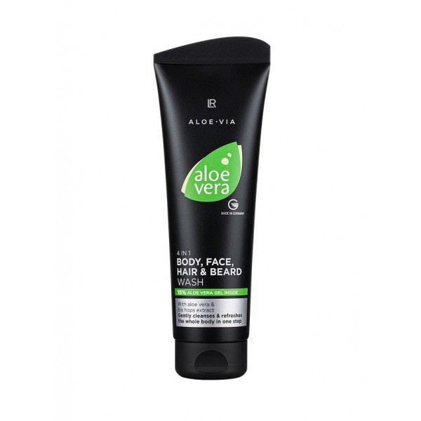 LR Aloe Vera 4σε1 Σαμπουάν για Σώμα, Πρόσωπο, Μαλλιά και Γένια 250ml #20436