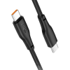 LAMTECH CHARGE AND DATA CABLE TYPE-C TO TYPE-C 60W 2M BLACK