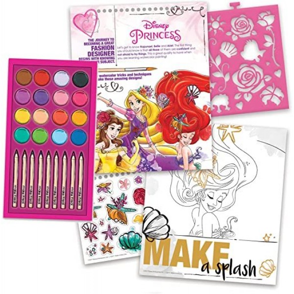 Make it Real - Disney Princess Fashion Design Deluxe Set Watercolor 4252