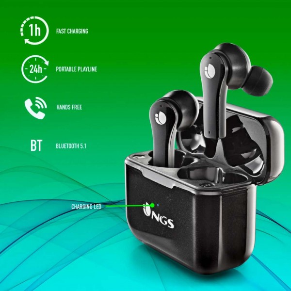 NGS Artica Bloom In-Ear Bluetooth 5.0 #ARTICABLOOMBLACK