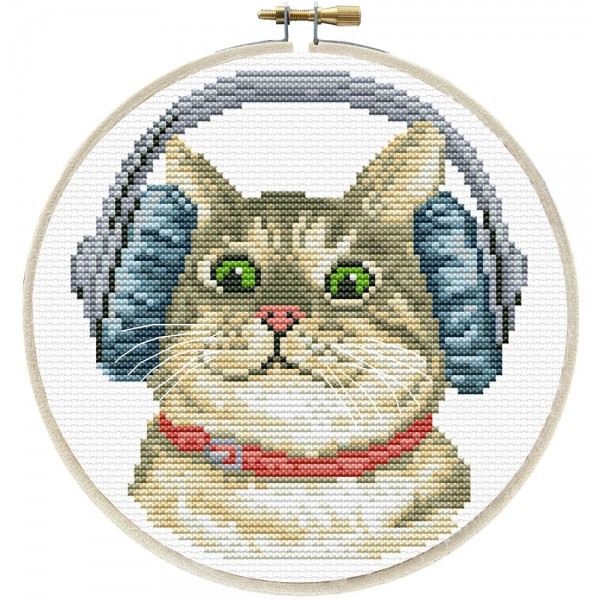 Kit Κεντήματος NeedleArt - DJ Kitty #240.058